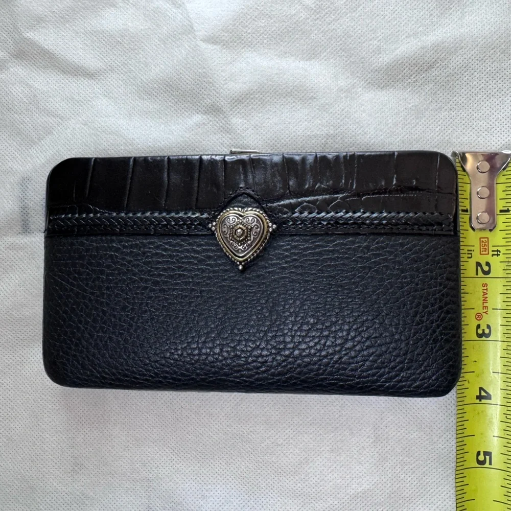 Brighton Black Leather Bag/Clutch